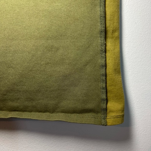 Cleo + Wolf Women's One Shoulder Tank Top Green Western Stretch Graphic Sz Large - Picture 9 of 12